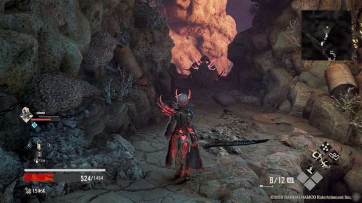 Na wprost ciebie będzie siedział czerwony Demon, pilnujący Regen Inducer - Decayed Ship Interior | Solucja Code Vein - Code Vein - poradnik do gry