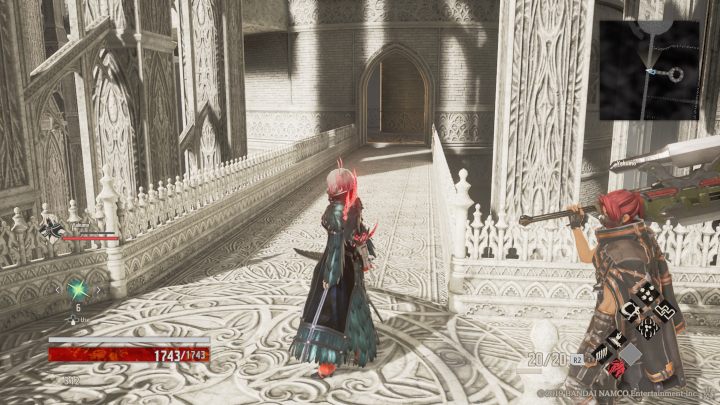 Ścieżka w prawo natomiast prowadzi do pomieszczenia z dwoma przeciwnikami - Outlook Tower | Solucja Code Vein - Code Vein - poradnik do gry