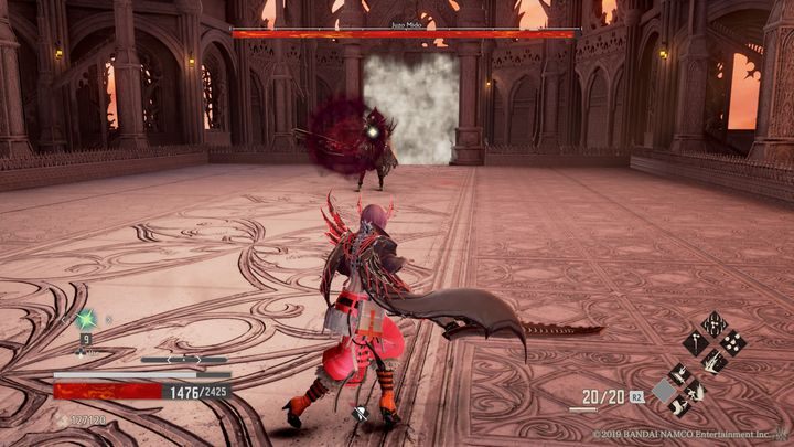 Gdy jego ręka zacznie świecić się na czerwoną, wykona atak, który stworzy krwawą kulę, która powoli będzie za tobą podążać - Juzo Mido | Boss w Code Vein - Code Vein - poradnik do gry