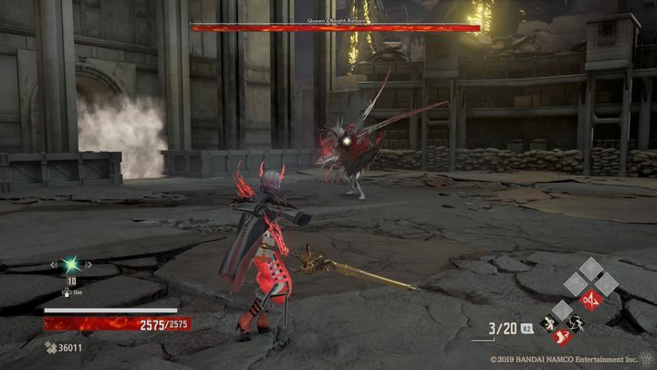 Pierwsza faza wygląda bardzo podobnie do tej z poprzedniej potyczki - Queens Knight Reborn | Boss w Code Vein - Code Vein - poradnik do gry