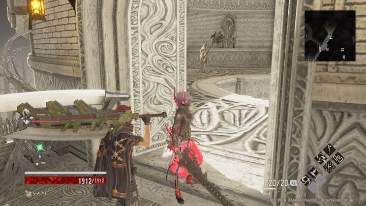 Za drzwiami znajdują się dwaj wrogowie, po pokonaniu ich, zeskocz do dziury w dół - Inner Tower | Solucja Code Vein - Code Vein - poradnik do gry