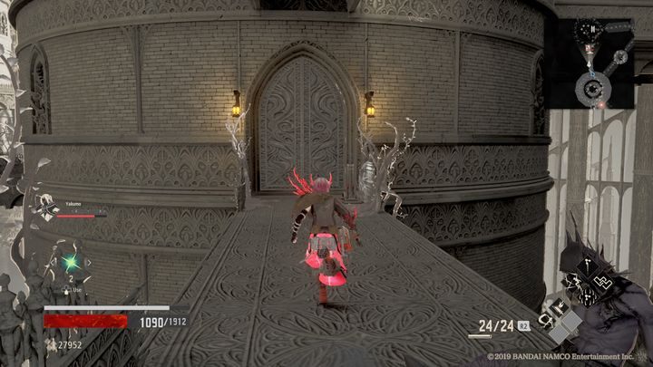Teraz, gdy posiadasz już klucz, cofnij się do miejsca, w którym nie mogłeś odblokować dźwigni przez brak klucza (w Cathedral Perimeter) - Inner Tower | Solucja Code Vein - Code Vein - poradnik do gry