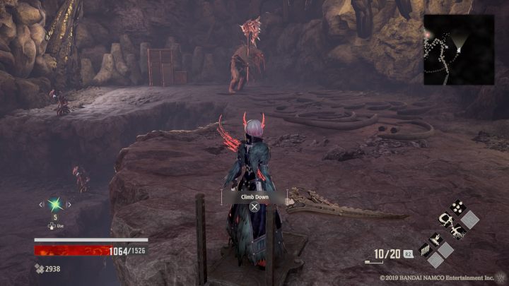 Po wejściu na górę, masz dwie drogi, po lewej stronie (patrz zdjęcie) rozpraw się z przeciwnikami i zniszcz drewniane skrzynki - Frozen Seabed | Solucja Code Vein - Code Vein - poradnik do gry