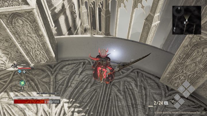 Po wejściu po drabinie, podejdź do przedmiotu, podnieś Blood Bead Candy - Gated Room | Solucja Code Vein - Code Vein - poradnik do gry