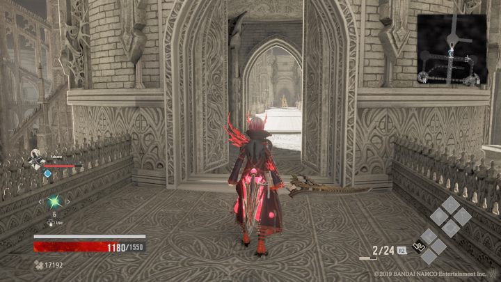 Po prawej stronie znajdują się drzwi, aby je otworzyć, przejdź kawałek dalej i trzymaj się lewej strony - Gated Room | Solucja Code Vein - Code Vein - poradnik do gry