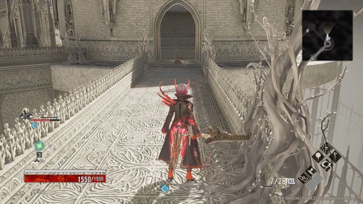 Zejdź z pierwszej drabiny i udaj się na wprost, znajdziesz tam dźwignię - Gated Room | Solucja Code Vein - Code Vein - poradnik do gry