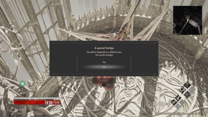 Po pokonaniu bossa, możesz podejść do Vestige, którego pilnował, jednakże nie jest to zwyczajne Vestige, które możesz podnieść - Gated Room | Solucja Code Vein - Code Vein - poradnik do gry