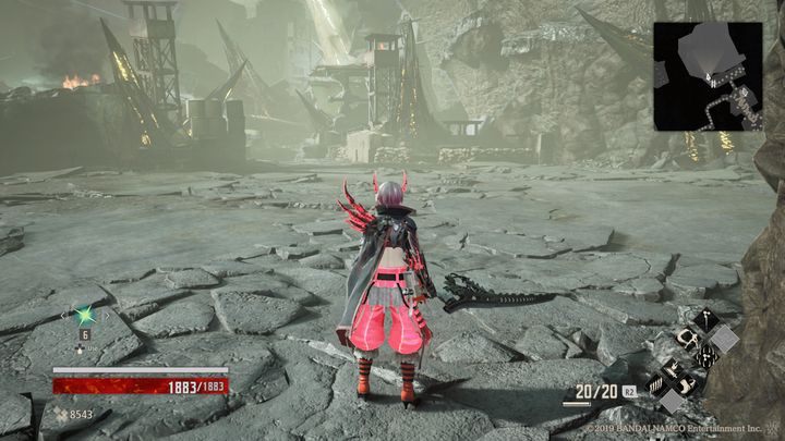 Niedaleko areny, na górze po prawej stronie podnieś Loss Crystal (S) - Main Battlefield | Solucja Code Vein - Code Vein - poradnik do gry