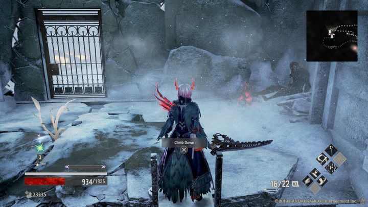 Tam odblokujesz wcześniej zamknięte drzwi - Ridge of Frozen Souls | Solucja Code Vein - Code Vein - poradnik do gry