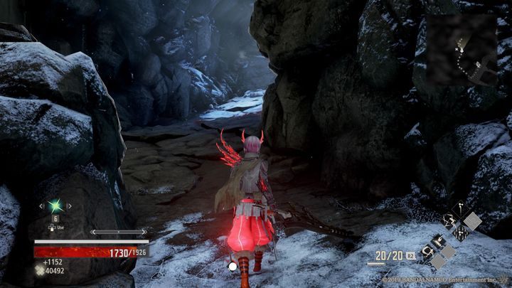 Po lewej stronie (patrz zdjęcie) znajduje się kolejny przeciwnik pilnujący Antifreeze Tonic (x2) - Iceless Falls | Solucja Code Vein - Code Vein - poradnik do gry