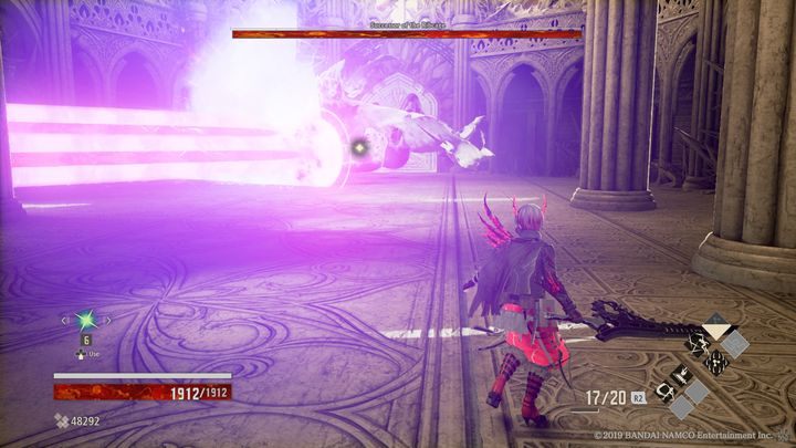 Walcząc z tym bossem, będziesz musiał co chwila do niego podchodzić, żeby zadać mu obrażenia - Successor of the Ribcage | Boss w Code Vein - Code Vein - poradnik do gry