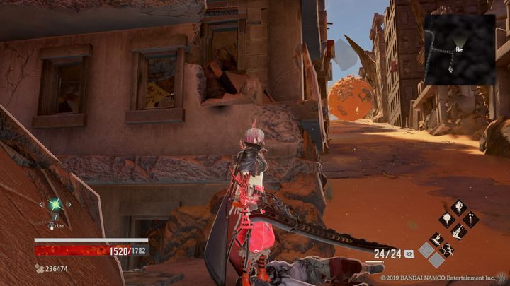 Po prawej stronie znajduje się Harmonia Chrome (x2) - Sunken Ruins | Solucja Code Vein - Code Vein - poradnik do gry