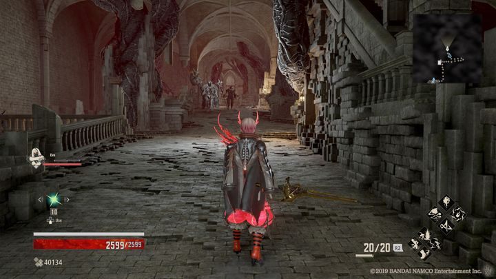 Dalej możesz natrafić na patrol, uważaj, gdyż przeciwnicy na tym etapie są bardzo groźni w pojedynkę, a co dopiero w grupie - Provisional Government Center | Solucja Code Vein - Code Vein - poradnik do gry