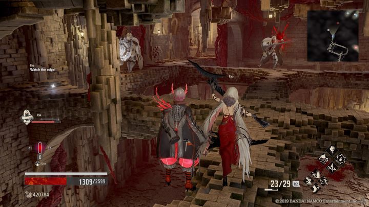 Tam czeka cię walka z kolejnymi żołnierzami, po pokonaniu ich podnieś Ichor Concentrate, idź dalej prosto - Provisional Government Center | Solucja Code Vein - Code Vein - poradnik do gry
