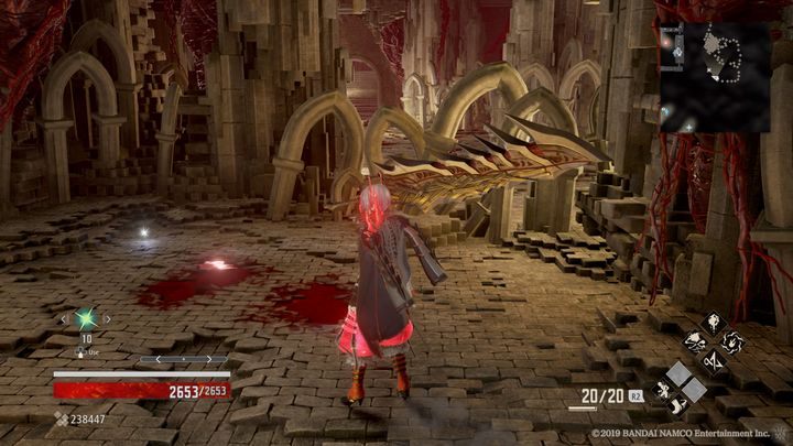 Po wygranej walce z bossem udaj się w dalszą drogę, po lewej stronie znajdziesz Queen Titanium - Connecting Bridge | Solucja Code Vein - Code Vein - poradnik do gry