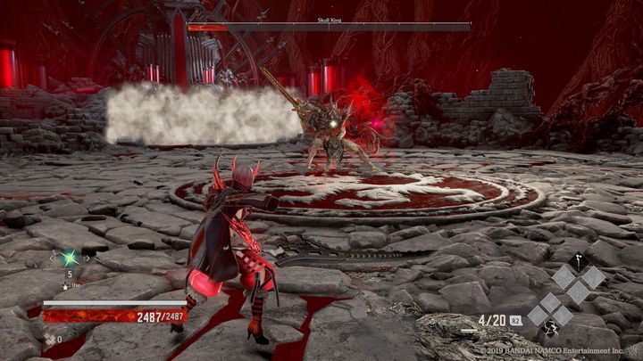 Jedną z ostatnich faz aktywuje się, kiedy Skull King ma około 20% zdrowia - Skull King | Boss w Code Vein - Code Vein - poradnik do gry