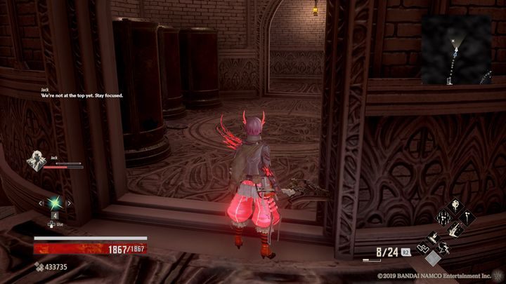 W środku pomieszczenia, po lewej stronie zniszcz łamliwe przedmioty - Crypt Spire | Solucja Code Vein - Code Vein - poradnik do gry