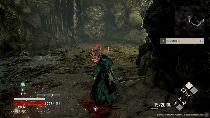 Tam napotkasz przeciwników, pokonaj ich i podnieś Artemis Vestige Part C - Ashen Cavern | Solucja Code Vein - Code Vein - poradnik do gry