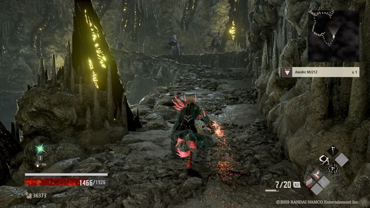 Kieruj się w górę, podnieś Awake MJ212 - Ashen Cavern | Solucja Code Vein - Code Vein - poradnik do gry