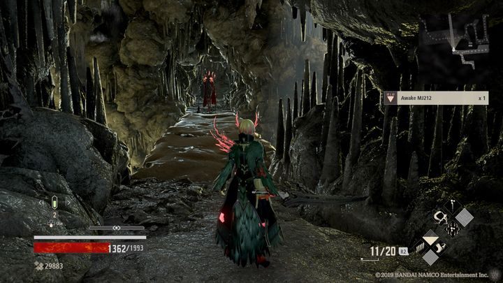 Najpierw idź na wprost siebie, podnieś Awake MJ212 - Towering Crags | Solucja Code Vein - Code Vein - poradnik do gry