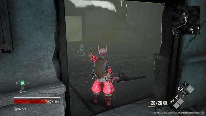 Idź prosto, po prawej stronie znajdziesz mały budynek, w którym znajduje się Mistle, Military Storehouse - Research Facility Area | Solucja Code Vein - Code Vein - poradnik do gry