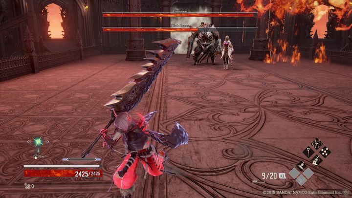 Cannoneer będzie zadawał głównie obrażenia od ognia, natomiast Blade Bearer od lodu - Cannoneer i Blade Bearer | Boss w Code Vein - Code Vein - poradnik do gry