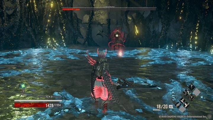 Po upływie jednak 30-40 sekund, Gilded Hunter opada z sił i traci zdolności z drugiej fazy - Gilded Hunter | Boss w Code Vein - Code Vein - poradnik do gry