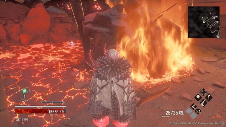 Idź jedna kawałek dalej prosto, po prawej stronie znajdziesz Queen Steel - City of Falling Flame | Solucja Code Vein - Code Vein - poradnik do gry