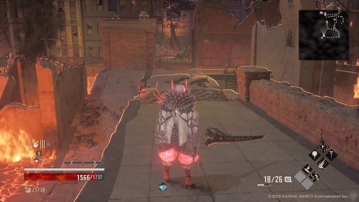 Wejdź po schodach w górę, podnieś Gift Accelerator (x2) oraz opuść drabinę w dół - City of Falling Flame | Solucja Code Vein - Code Vein - poradnik do gry