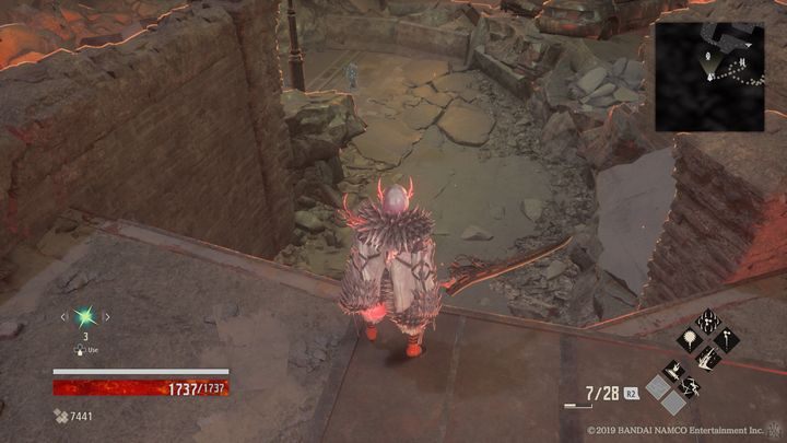 Po prawej stronie znajduje się Mistle - City of Falling Flame | Solucja Code Vein - Code Vein - poradnik do gry