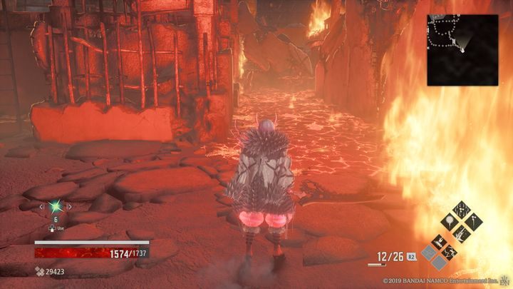 Cofnij się i udaj się drogą pokrytą lawą - Razed Cityscape | Solucja Code Vein - Code Vein - poradnik do gry