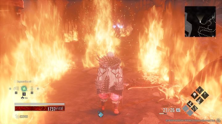 Tam znajduje się trzeci już niebieski demon - Razed Cityscape | Solucja Code Vein - Code Vein - poradnik do gry