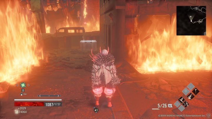 Tam znajdziesz skrzynię z White Vestment +6 - Razed Cityscape | Solucja Code Vein - Code Vein - poradnik do gry