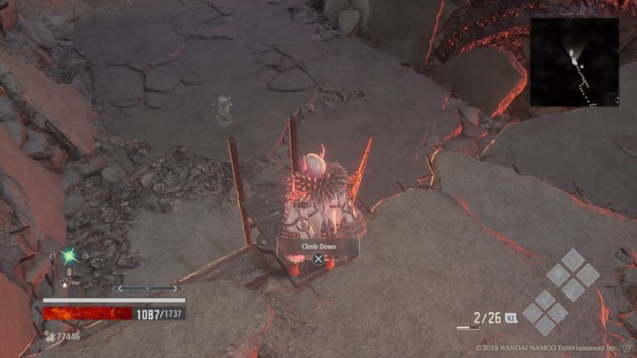 Najpierw ją opuść, dopiero potem zejdź na dół i aktywuj Mistle Back Alley - Razed Cityscape | Solucja Code Vein - Code Vein - poradnik do gry