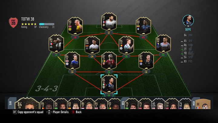 LP - FIFA 20: Drużyna Tygodnia 38 (TOTW 38) - FIFA 20 - poradnik do gry