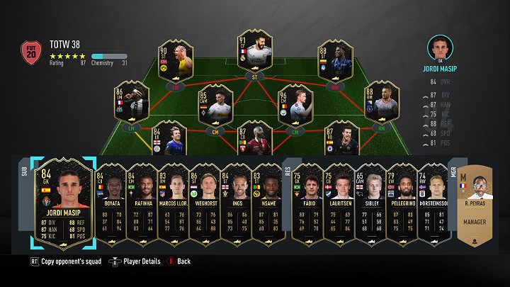 LP - FIFA 20: Drużyna Tygodnia 38 (TOTW 38) - FIFA 20 - poradnik do gry