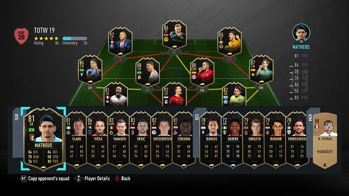 LP - Drużyna Tygodnia 19 (TOTW) - FIFA 20 Ultimate Team - FIFA 20 - poradnik do gry