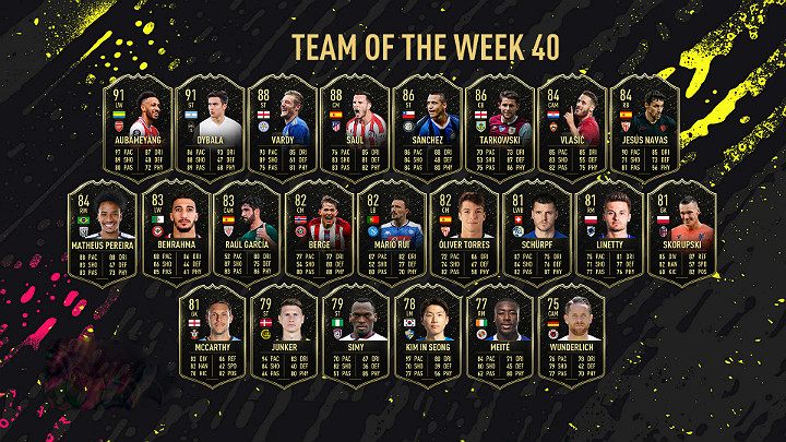 W TOTW 40 można znaleźć bardzo wiele znanych nazwisk jak np - FIFA 20: Drużyna Tygodnia 40 (TOTW 40) - FIFA 20 - poradnik do gry