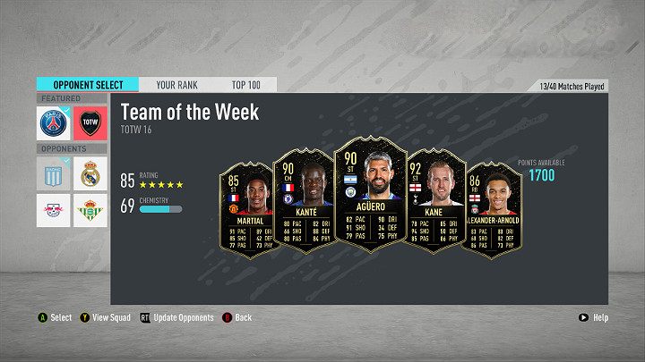 W TOTW 16 można znaleźć także inne bardzo znane nazwiska jak np - Drużyna Tygodnia 16 (TOTW) - FIFA 20 Ultimate Team - FIFA 20 - poradnik do gry