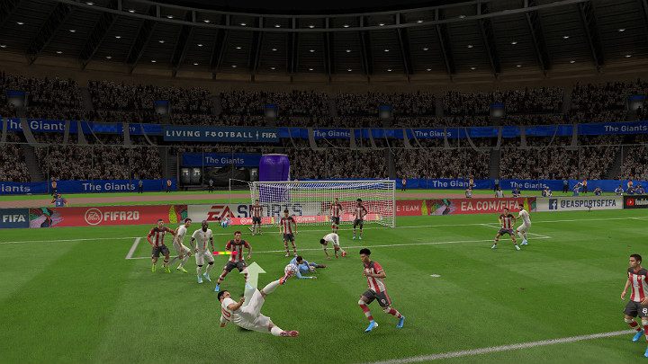 Wykonanie przewrotki w grze FIFA 20 jest uzależnione od wielu czynników, jak np - Strzelanie w FIFA 20 - FIFA 20 - poradnik do gry