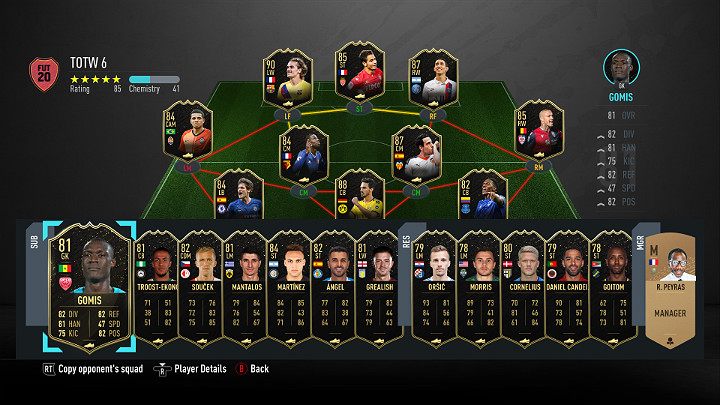 LP - Drużyna Tygodnia 6 (TOTW) - FIFA 20 Ultimate Team - FIFA 20 - poradnik do gry