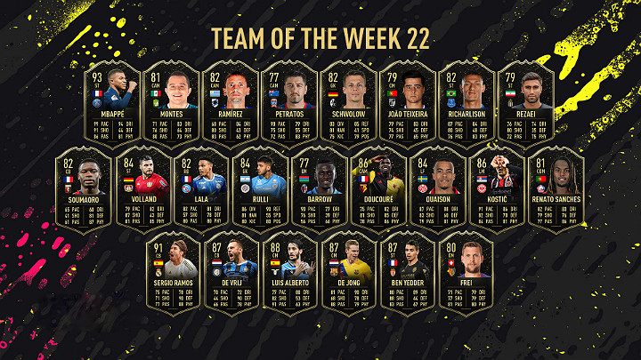 W TOTW 22 można znaleźć także inne bardzo znane nazwiska jak np - Drużyna Tygodnia 22 (TOTW) - FIFA 20 Ultimate Team - FIFA 20 - poradnik do gry