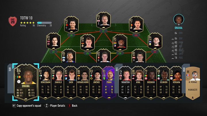 LP - Drużyna Tygodnia 10 (TOTW) - FIFA 20 Ultimate Team - FIFA 20 - poradnik do gry