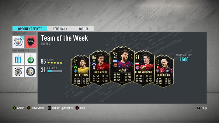 Oprócz dwóch naszych piłkarzy, w TOTW 9 można znaleźć także inne bardzo znane nazwiska jak np - Drużyna Tygodnia 9 (TOTW) - FIFA 20 Ultimate Team - FIFA 20 - poradnik do gry