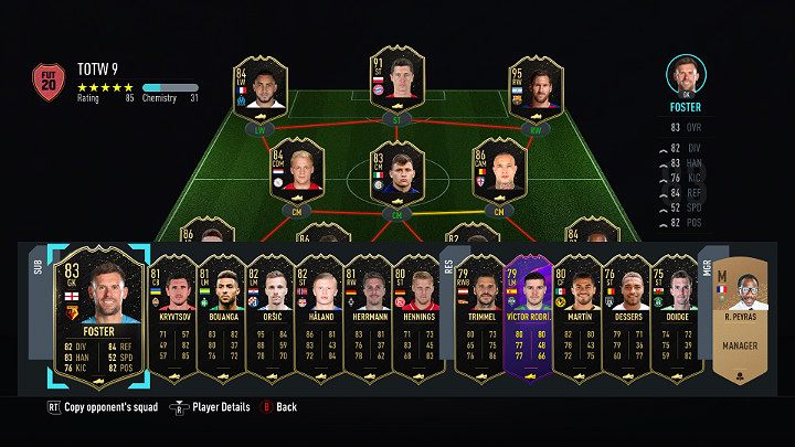 LP - Drużyna Tygodnia 9 (TOTW) - FIFA 20 Ultimate Team - FIFA 20 - poradnik do gry