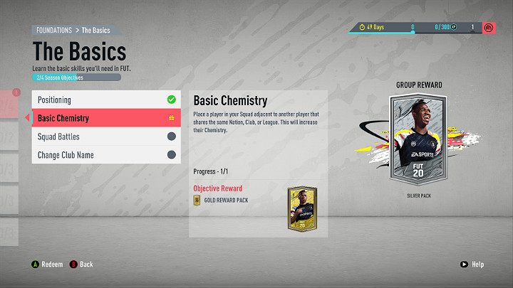 Jeśli jesteś początkującym Graczem, zostaniesz poproszony o wykonanie kilku prostych zadań wprowadzających za które zostaniesz odpowiednio wynagrodzony - Pierwsze kroki w FUT 20, FIFA 20 Ultimate Team - FIFA 20 - poradnik do gry