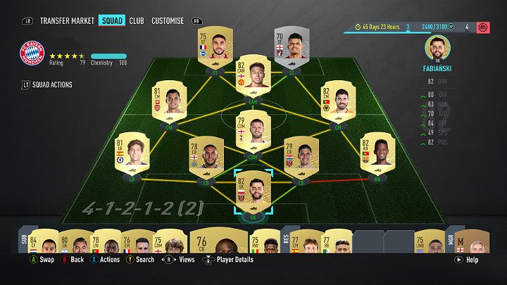 Na tym etapie powinieneś dysponować kilkoma/kilkunastoma tysiącami monet, które będziesz mógł wykorzystać na stworzenie pierwszego składu z większą ilością złotych zawodników, którym będziesz w stanie rozgrywać spotkania we wszystkich dostępnych trybach rozgrywki FIFA 20 Ultimate Team - Pierwsze kroki w FUT 20, FIFA 20 Ultimate Team - FIFA 20 - poradnik do gry