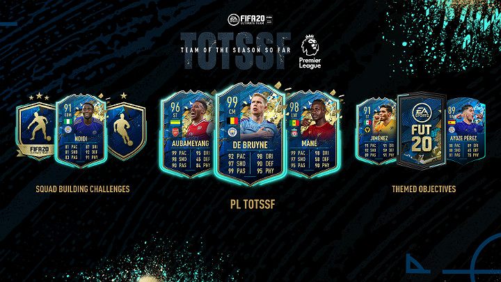 W specjalnej drużynie Premier League TOTSSF znalazły się takie znane nazwiska jak Kevin De Bruyne, Virgil van Dijk, Sadio Mané czy Mohamed Salah - FIFA 20: Drużyna Dotychczasowego Sezonu Premier League - FIFA 20 - poradnik do gry