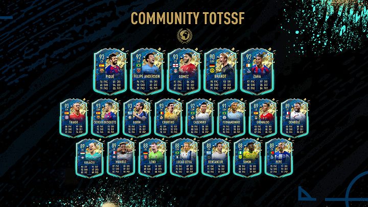 W TOTSSF można znaleźć takie znane nazwiska, jak np - FIFA 20: Drużyna Dotychczasowego Sezonu Graczy (TOTSSF) - FIFA 20 - poradnik do gry