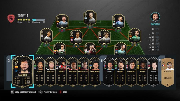 LP - Drużyna Tygodnia 11 (TOTW) - FIFA 20 Ultimate Team - FIFA 20 - poradnik do gry